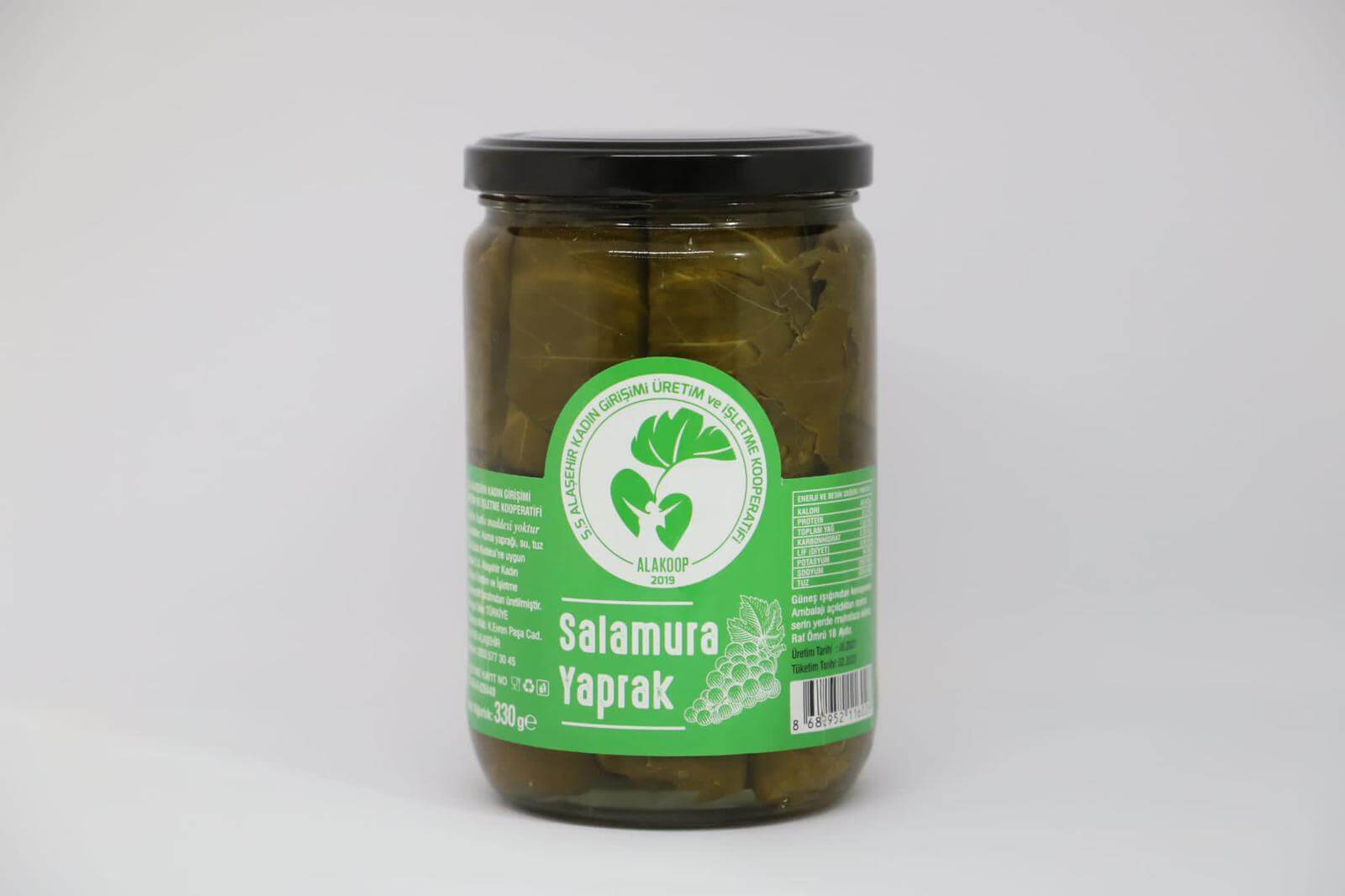 400 Gr. Cam Kavanozda Salamura Yaprak