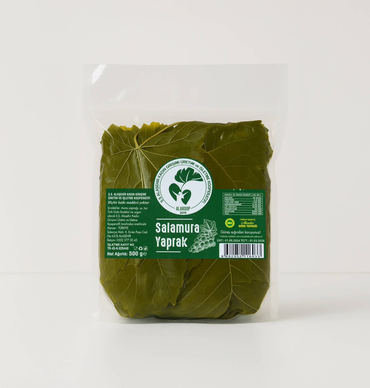 500 Gr. Vakumlu Salamura Yaprak